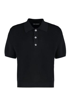 Traditional Knitted cotton polo shirt-0